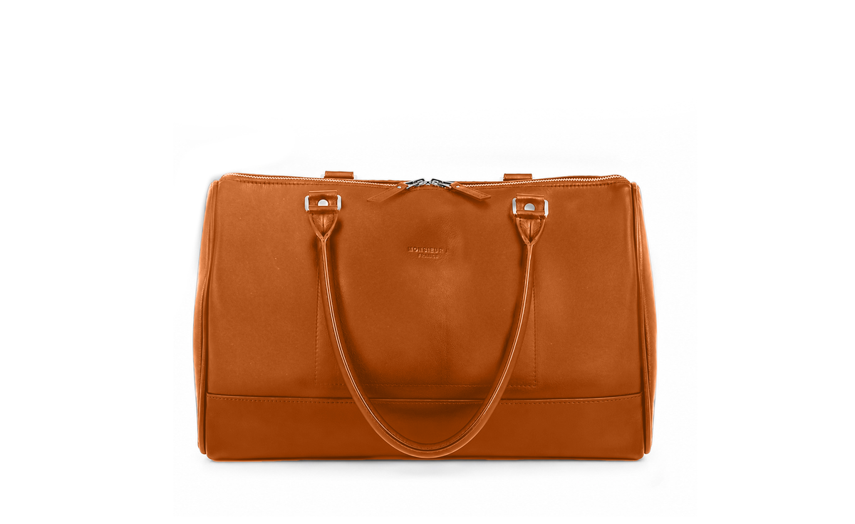 Sac Chicago marron sur fond blanc - Monsieur J