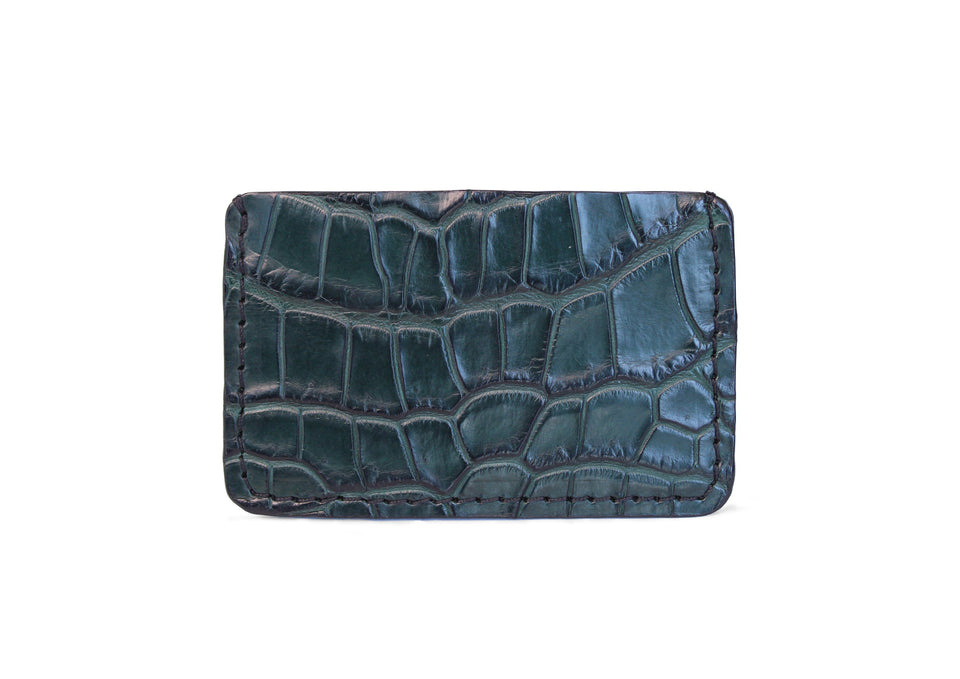 Porte-cartes Le Croco en cuir de crocodile - Monsieur J 
