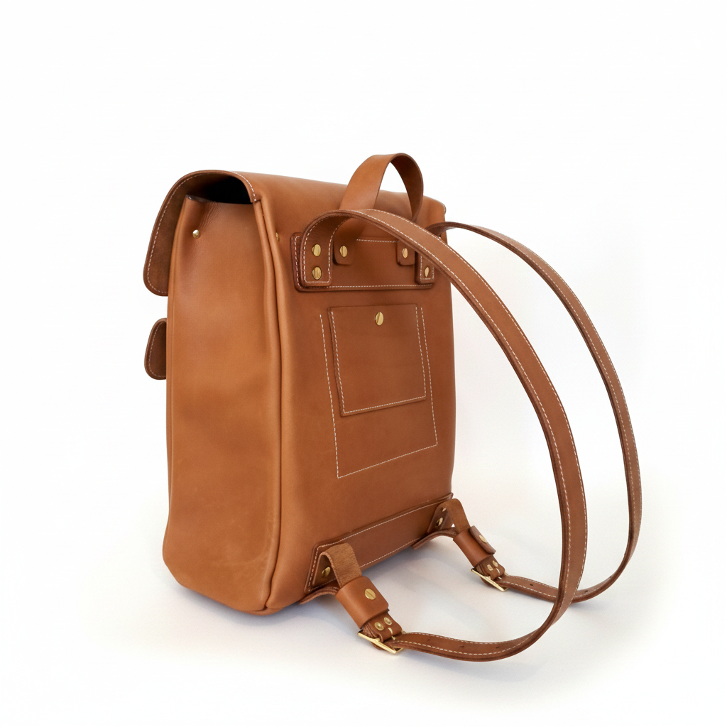 Sac à Dos Goa en cuir vue de dos - Monsieur J 