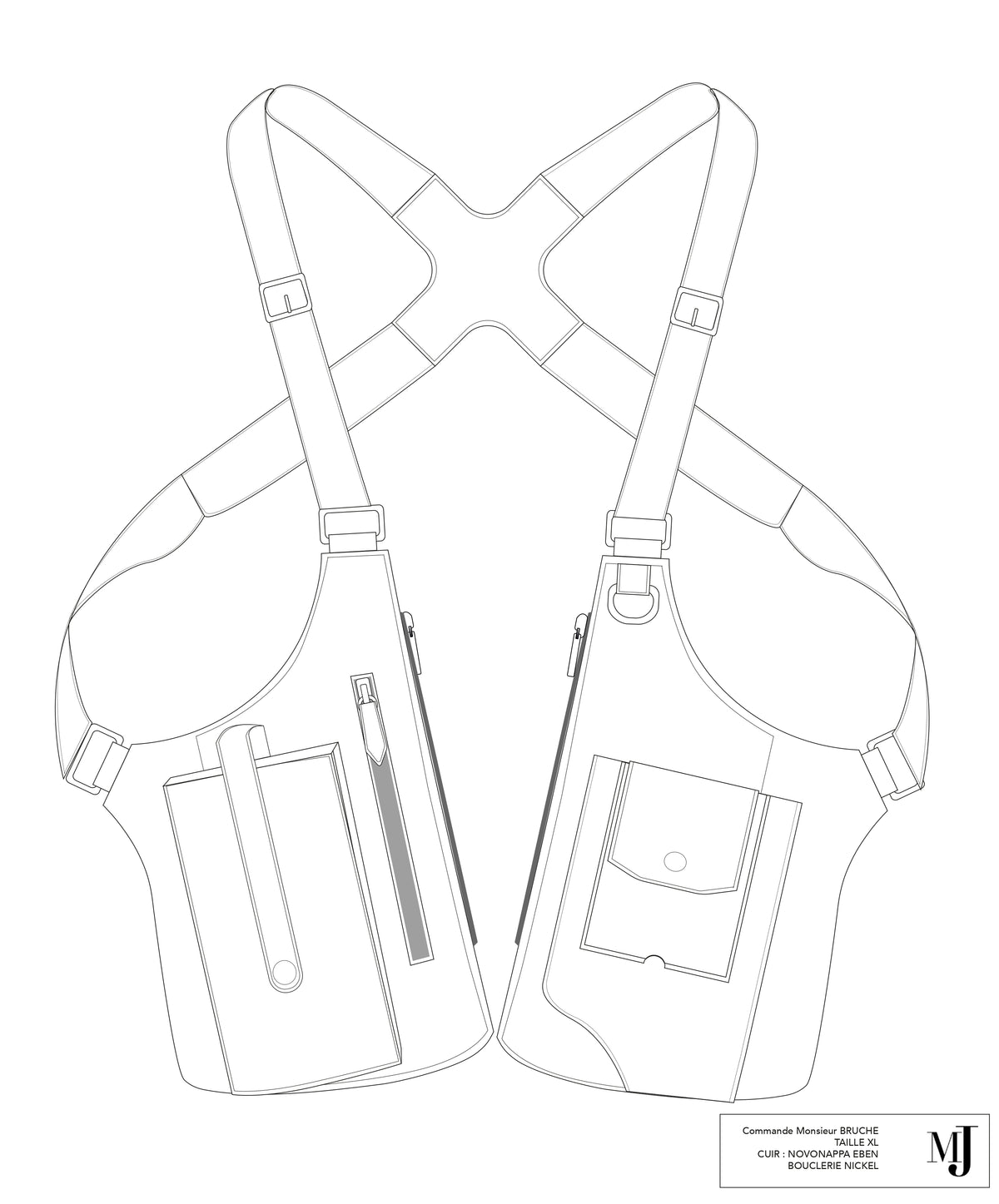 Dessin du holster