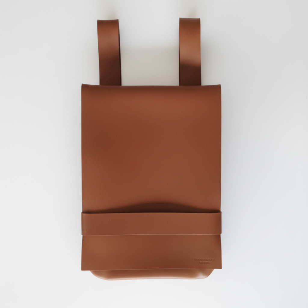 Sac à dos Harlem en cuir pleine fleur marron Monsieur J