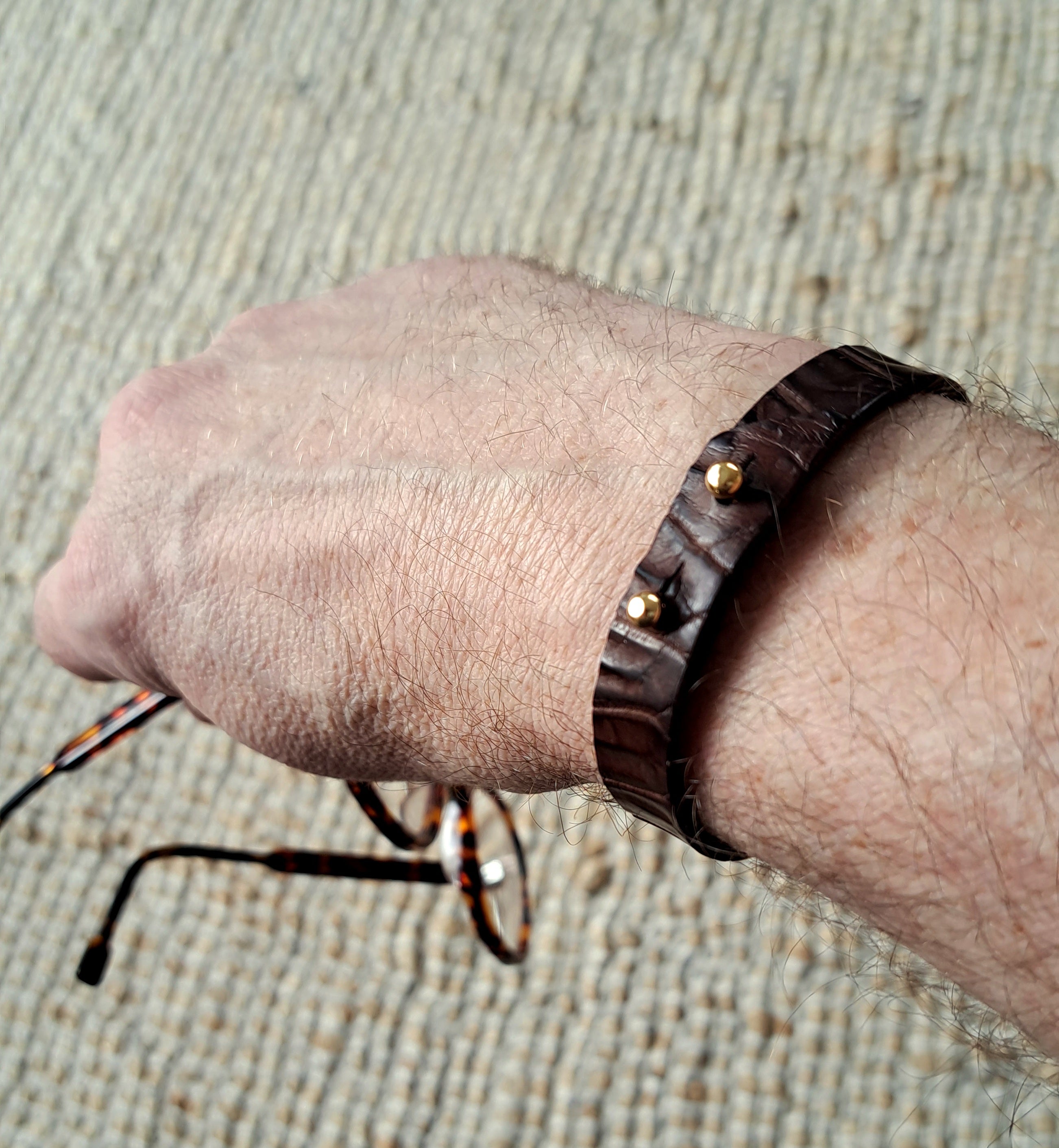 Bracelet en crocodile - Monsieur J 