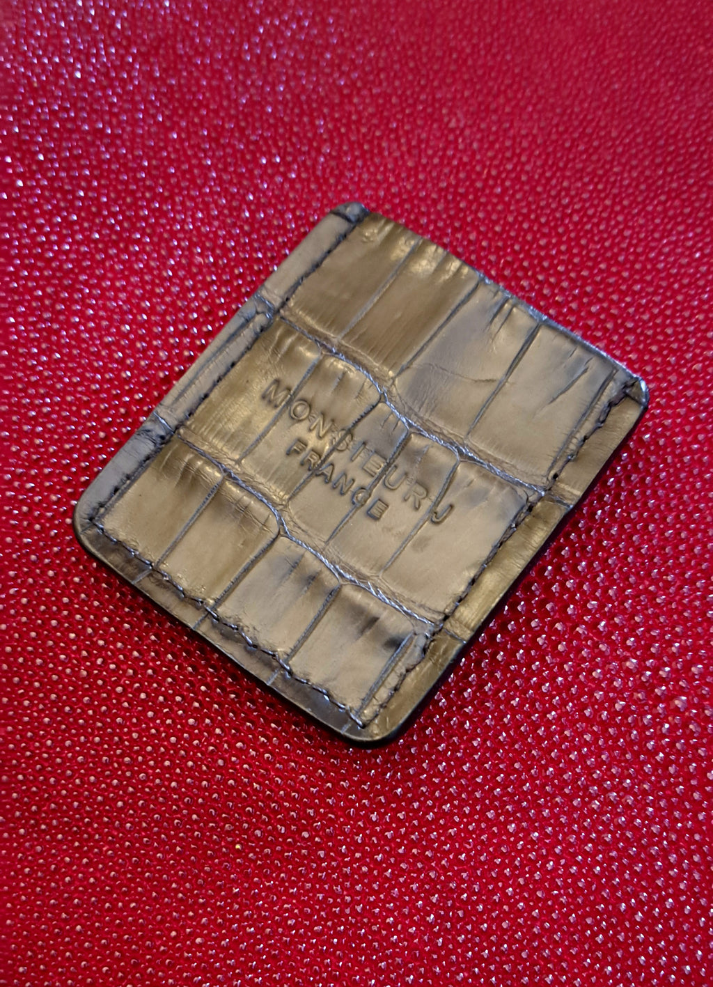 Étui crocodile véritable coupe-cigare - Monsieur J 