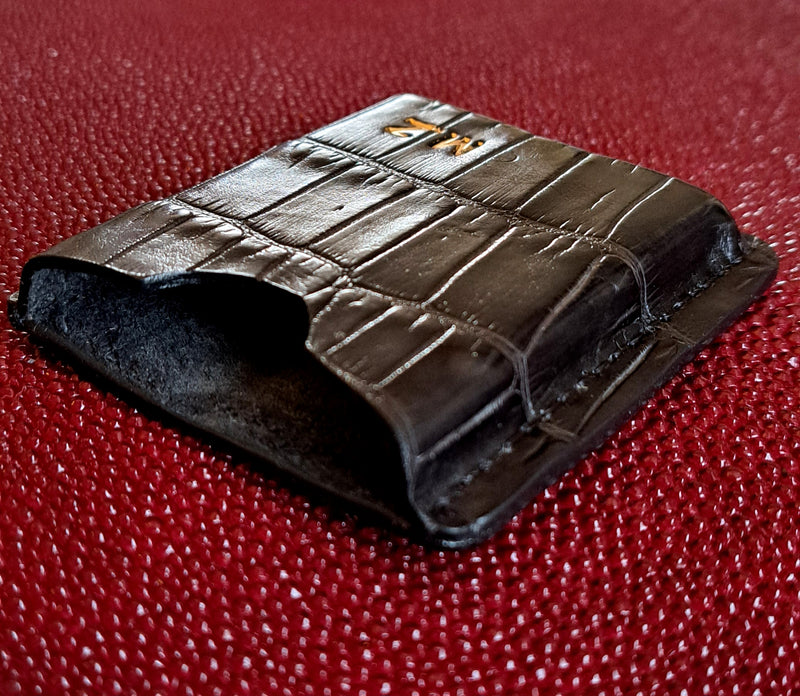 Étui crocodile véritable coupe-cigare - Monsieur J 