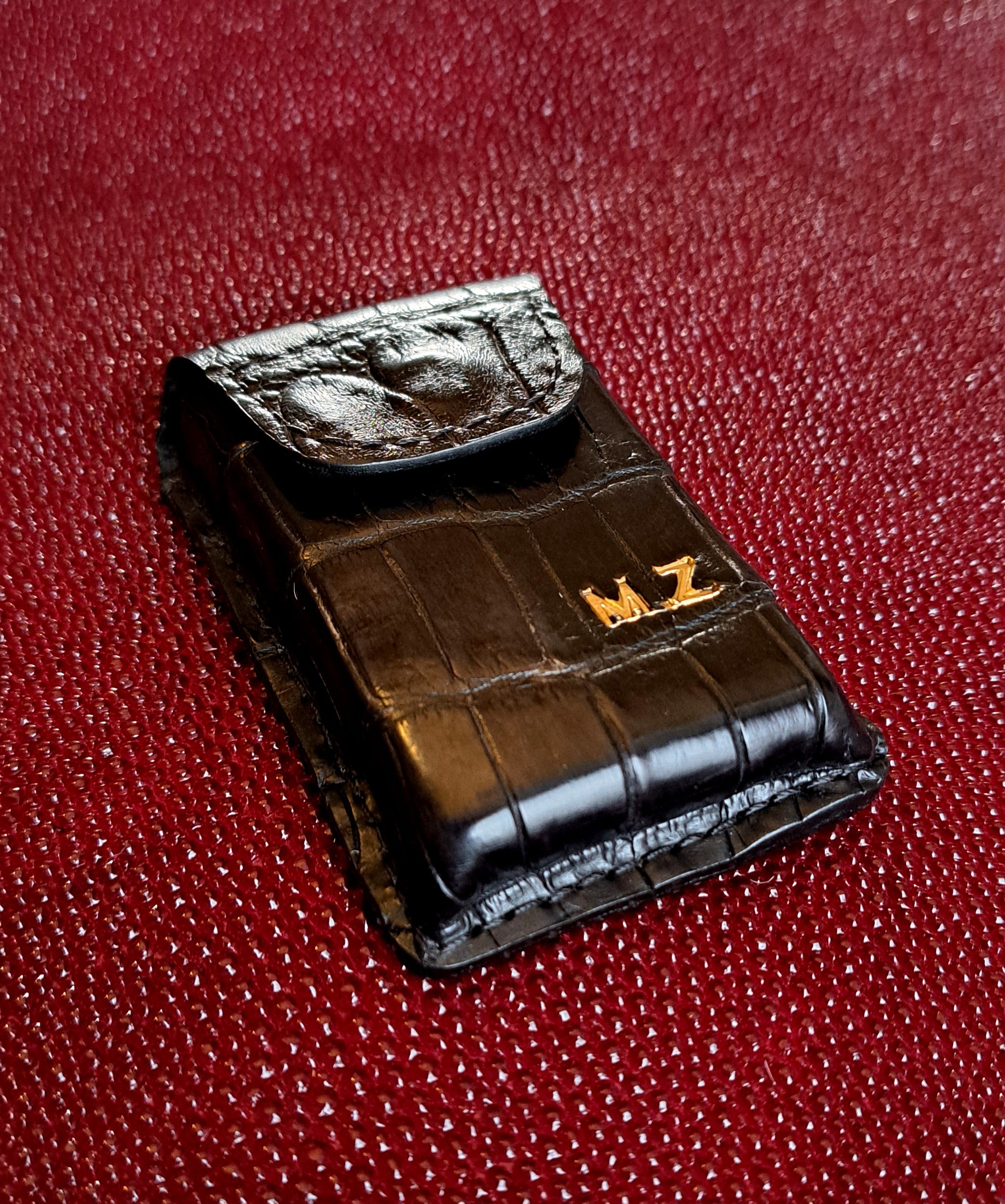 Étui crocodile véritable Briquet Dupont - Monsieur J 