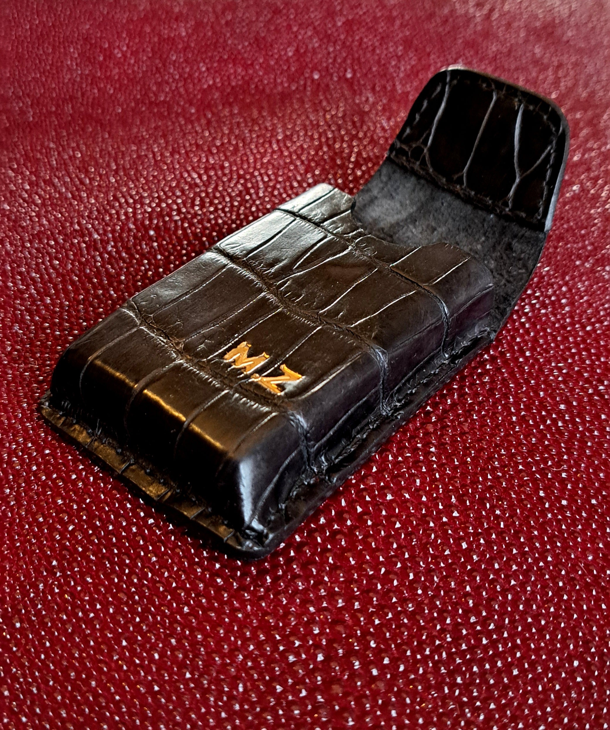 Étui crocodile véritable Briquet Dupont - Monsieur J 