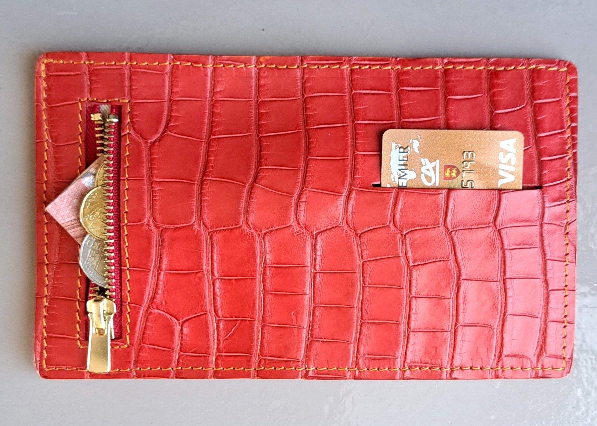 Portefeuille Croco et veau - Monsieur J 