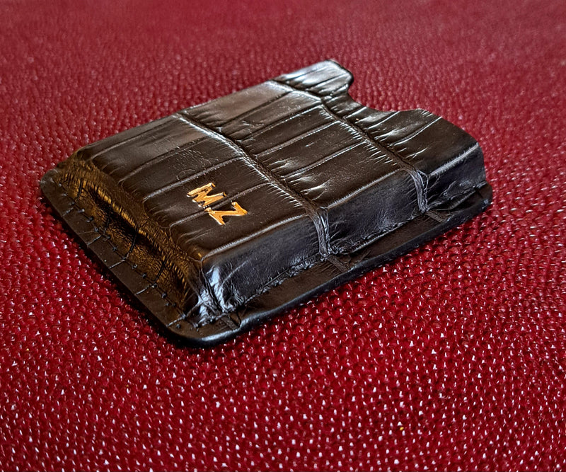 Étui crocodile véritable coupe-cigare - Monsieur J 