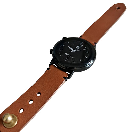 Bracelet de montre marron - Monsieur J, finition artisanale