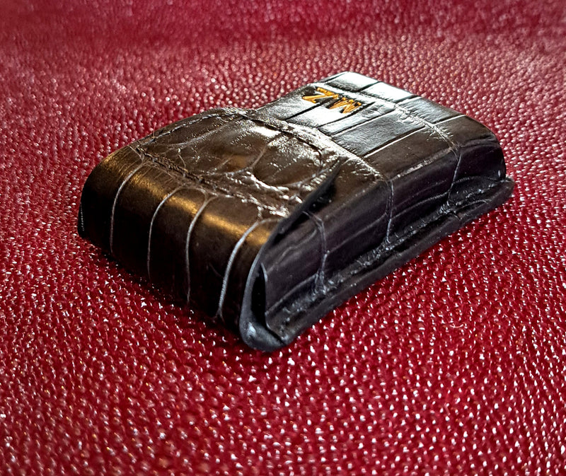Étui crocodile véritable Briquet Dupont
