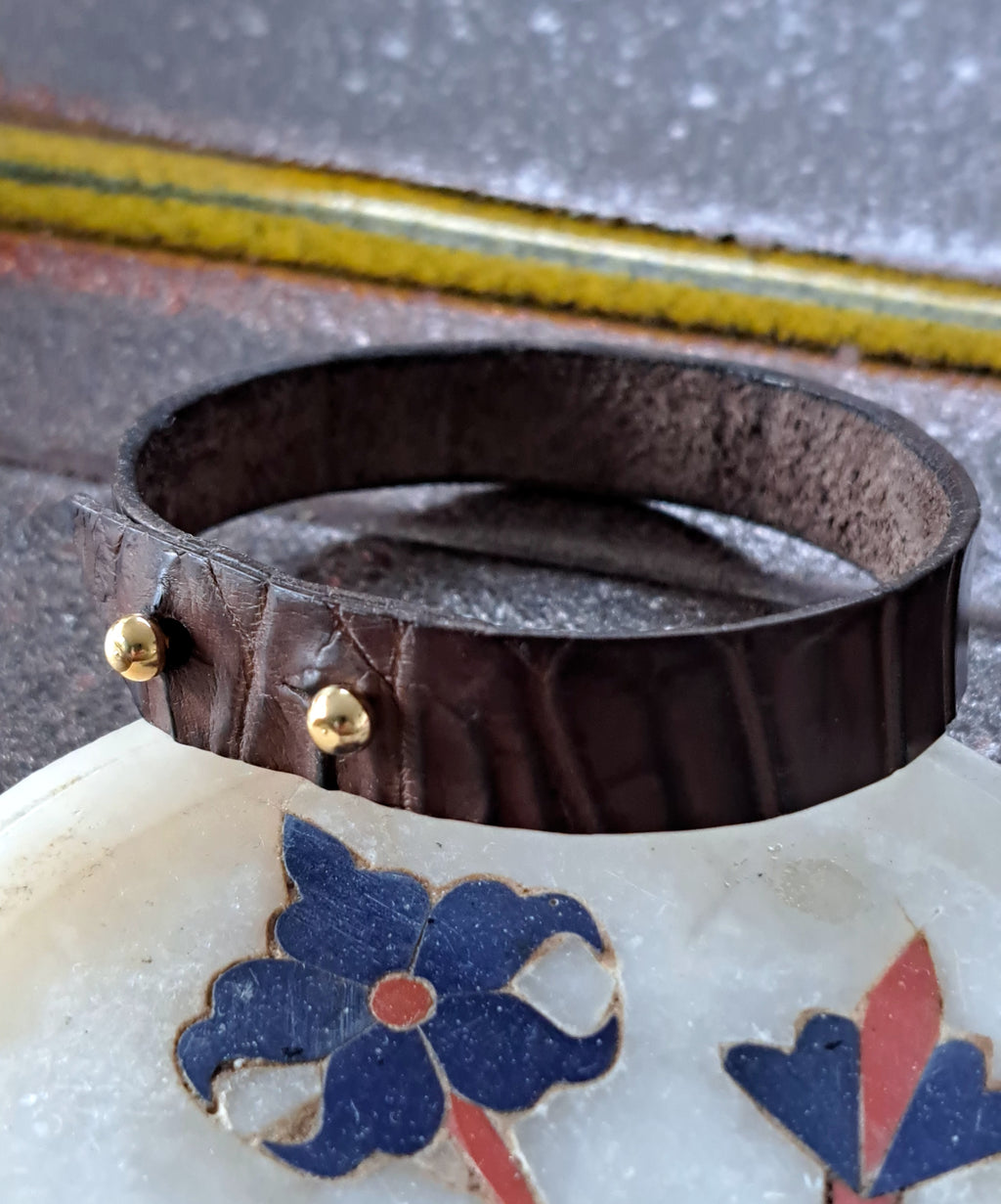 Bracelet en crocodile - Monsieur J 