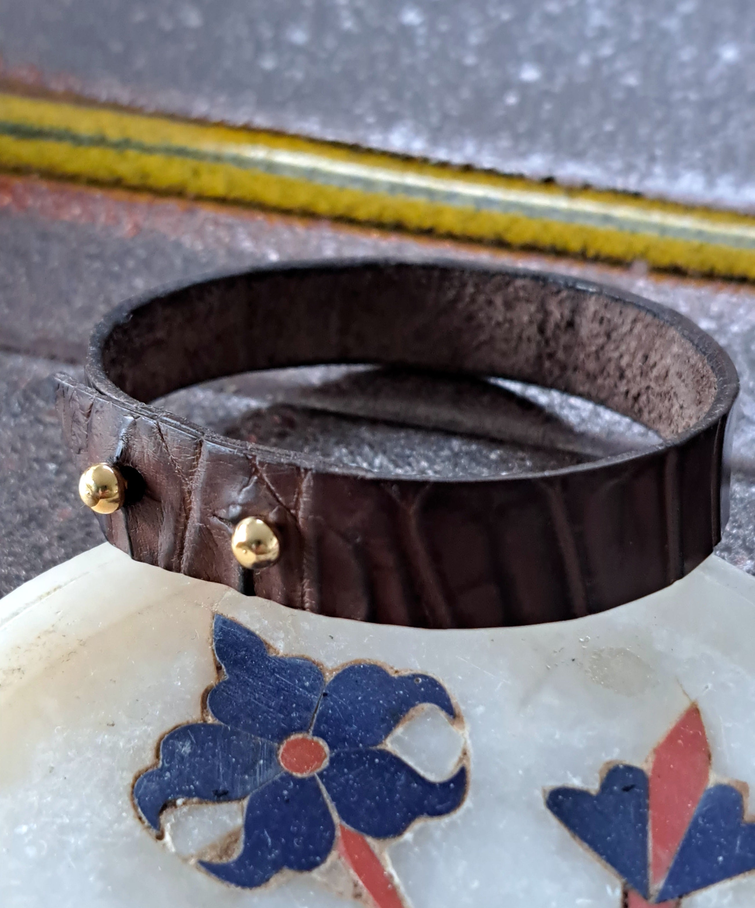 Bracelet en crocodile - Monsieur J 