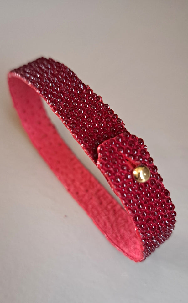 Bracelet Galuchat Perlé