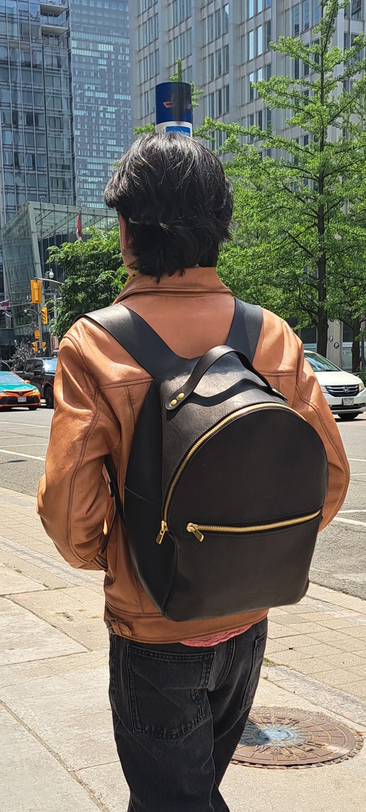 Toronto Backpack 100% Leather – Monsieur J
