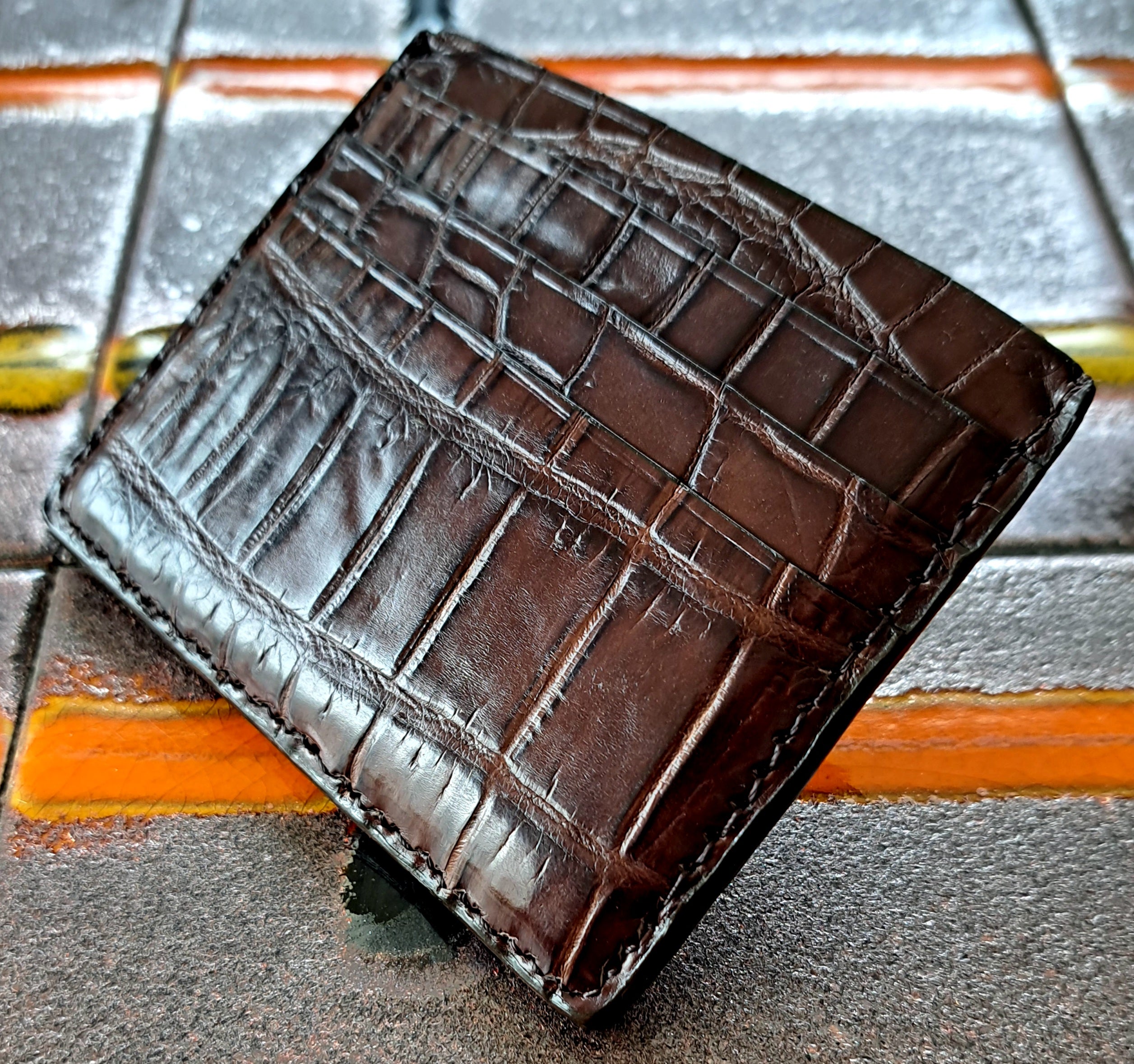 Porte-cartes crocodile - Monsieur J 