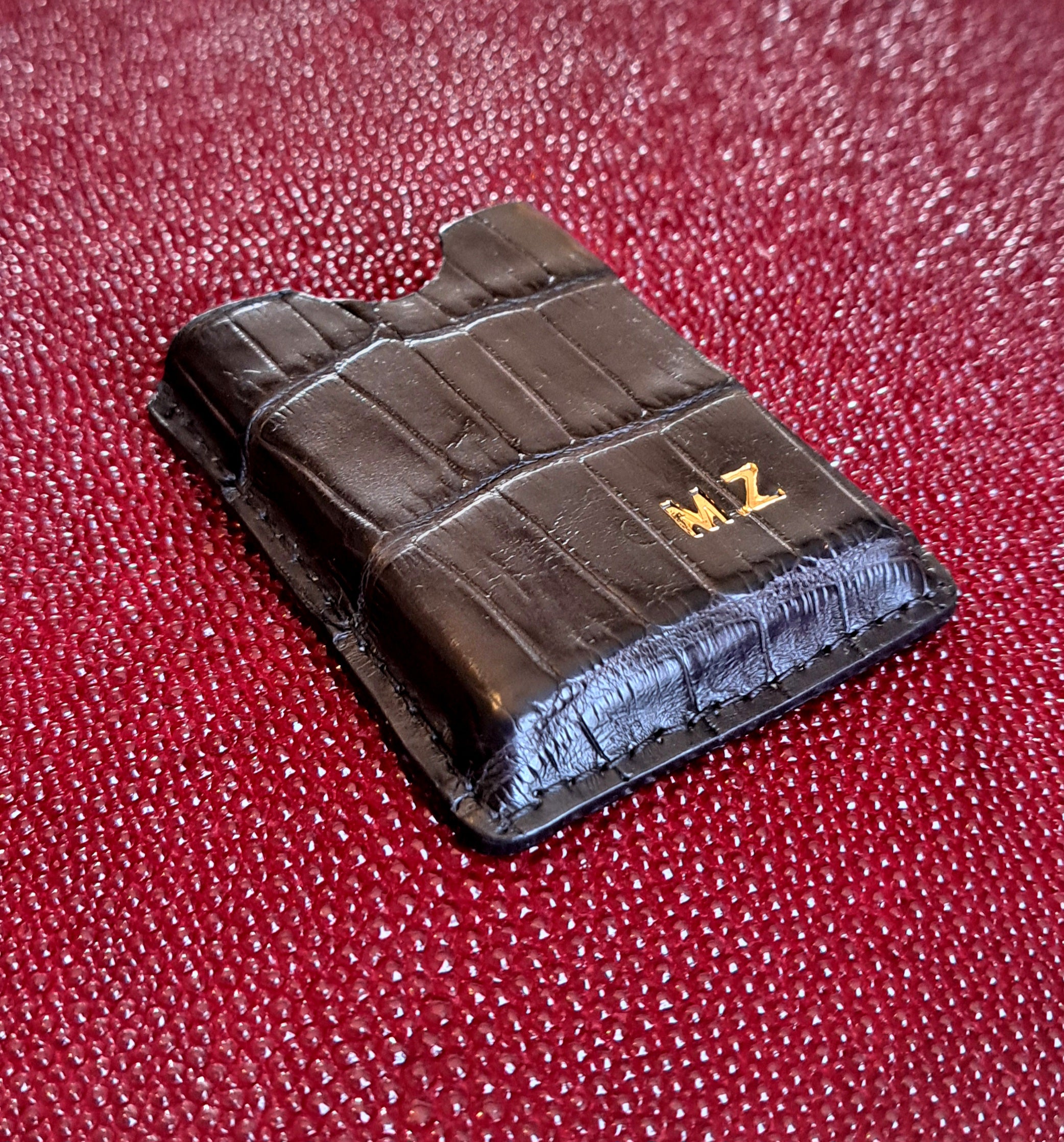 Étui crocodile véritable coupe-cigare - Monsieur J 