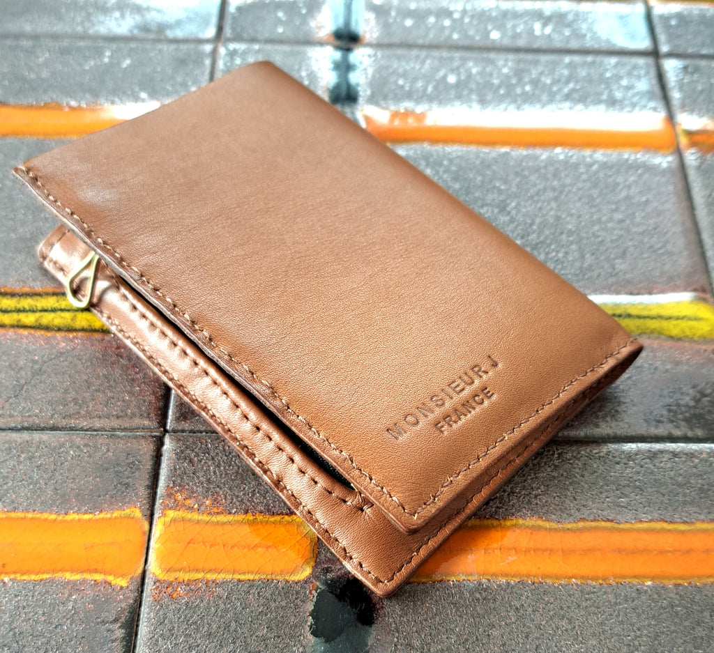 Portefeuille combiné porte-monnaie porte-clés - Monsieur J 
