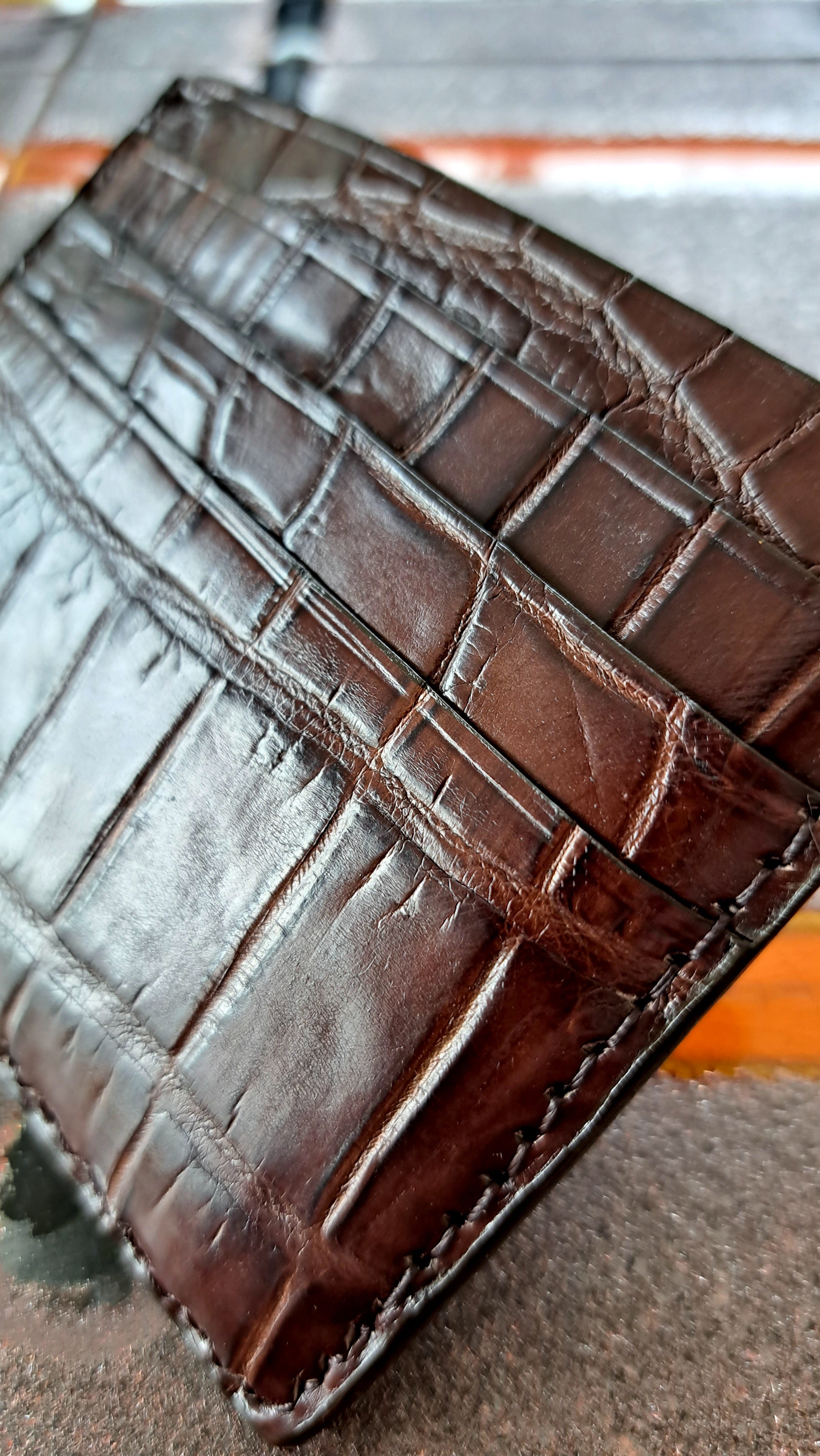 Porte-cartes crocodile - Monsieur J 