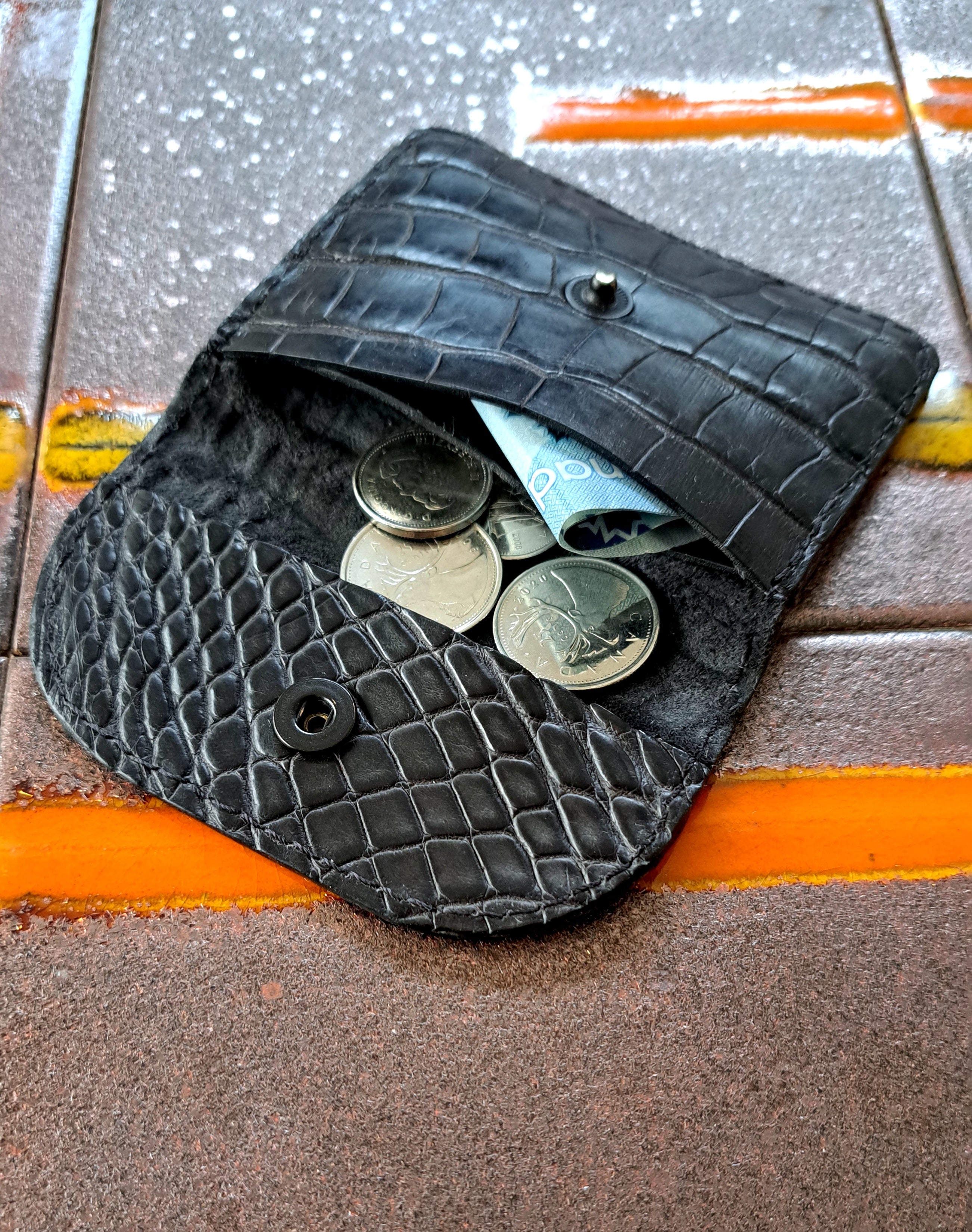 Porte monnaie Royal croco - Monsieur J 