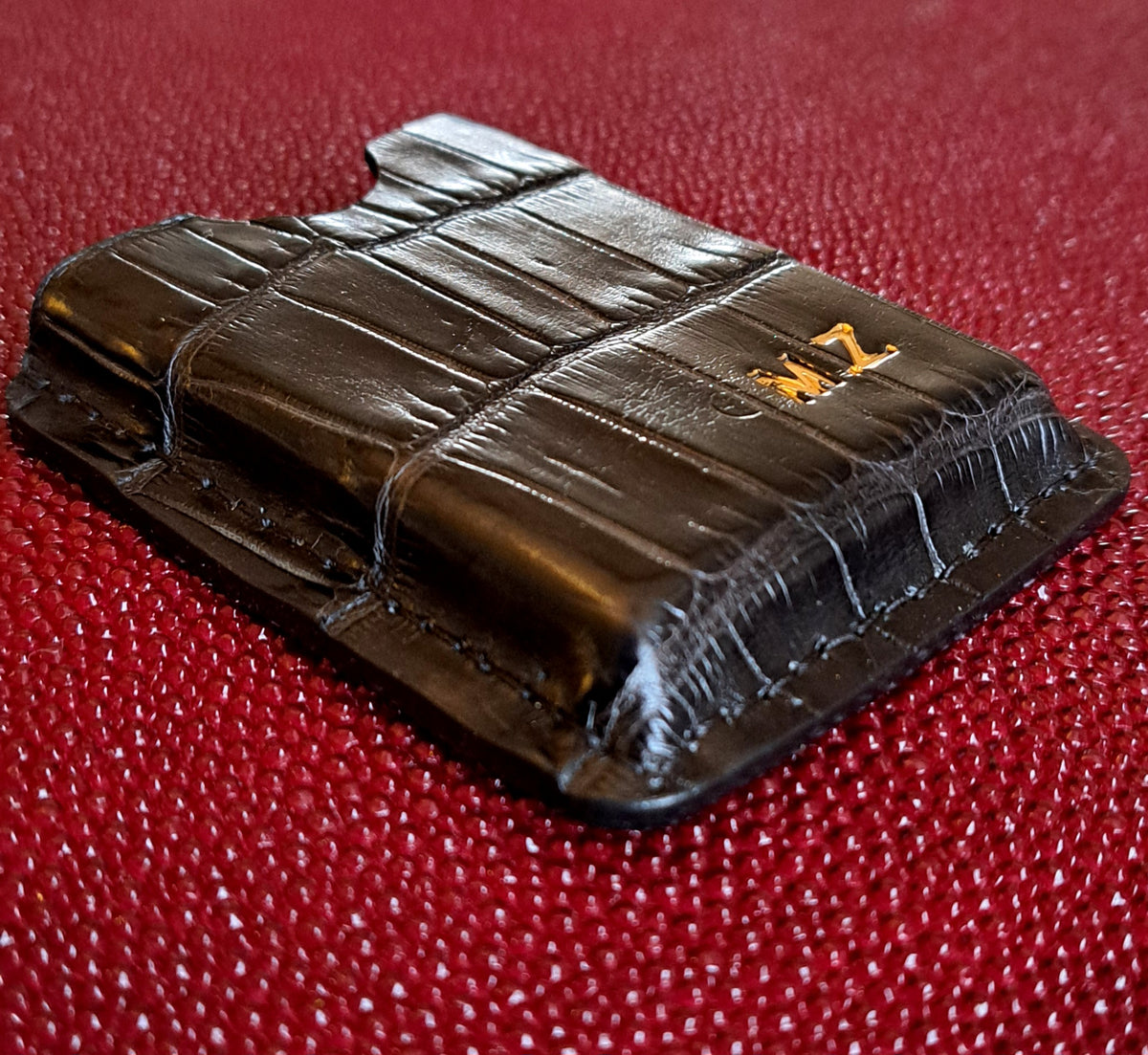 Étui crocodile véritable coupe-cigare - Monsieur J 