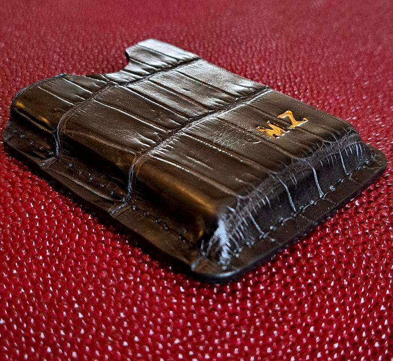 Étui crocodile véritable coupe-cigare - Monsieur J 