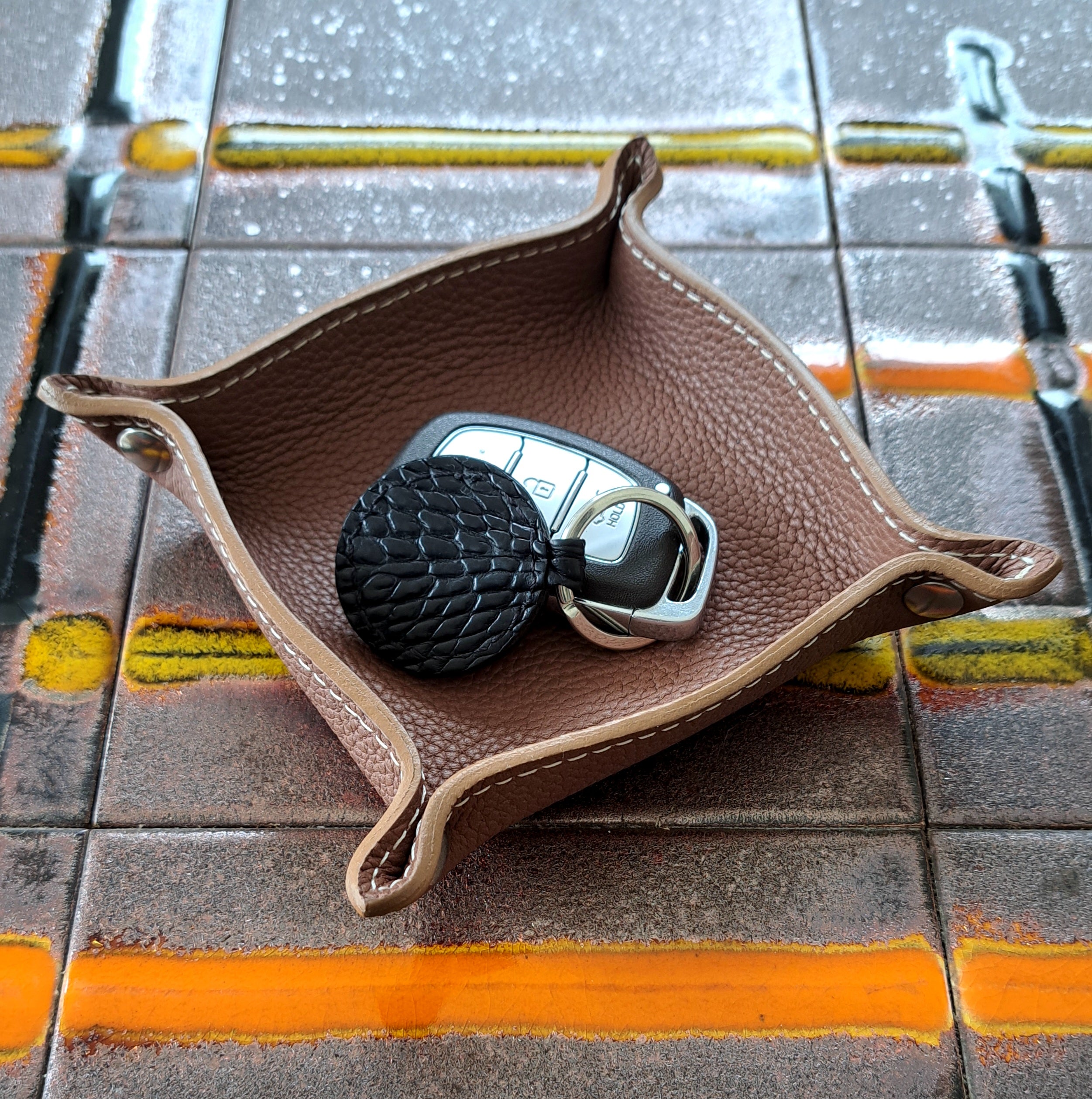 Vide-poche doublé - Monsieur J 