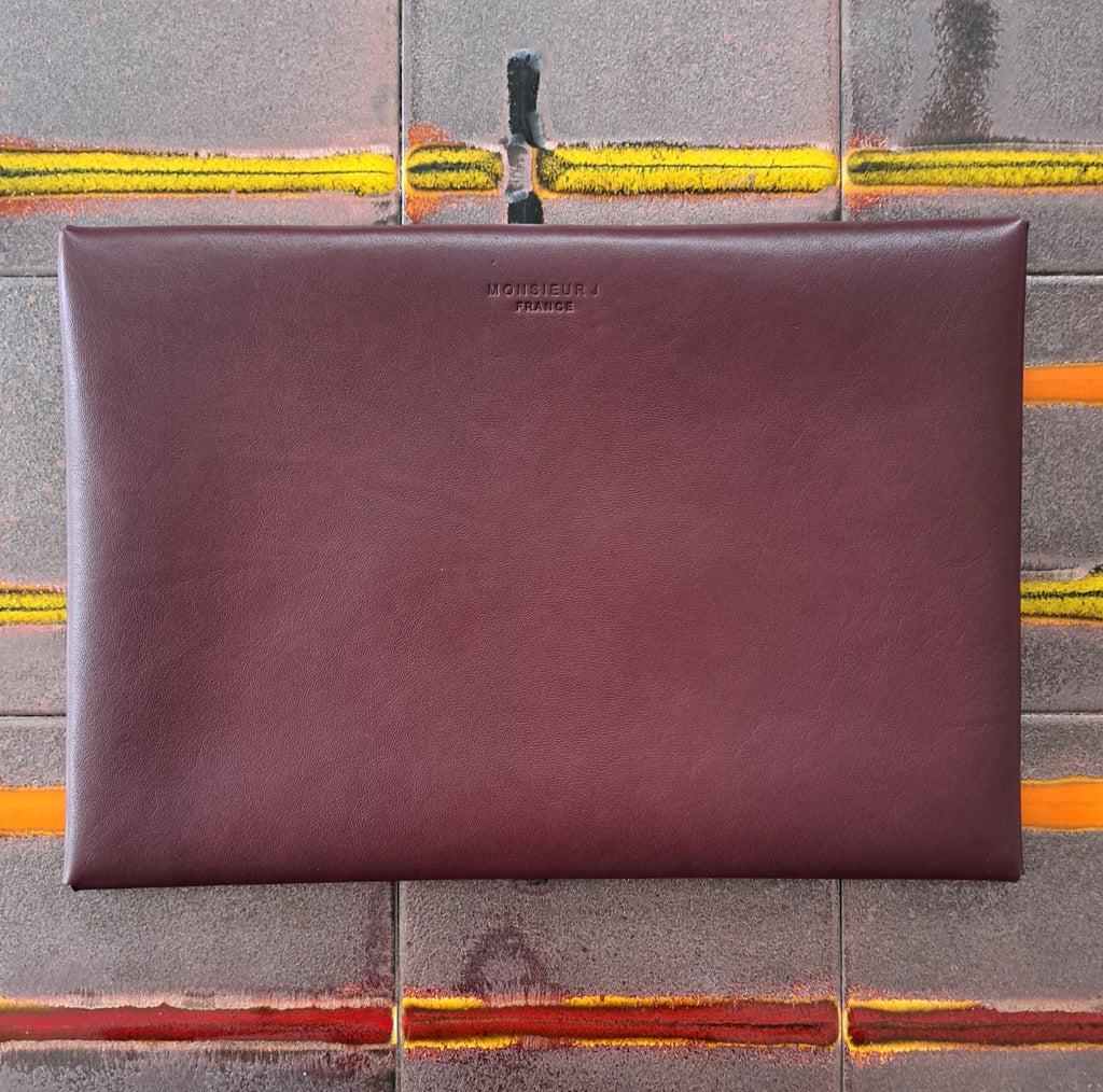 Housse Macbook cuir - Monsieur J 