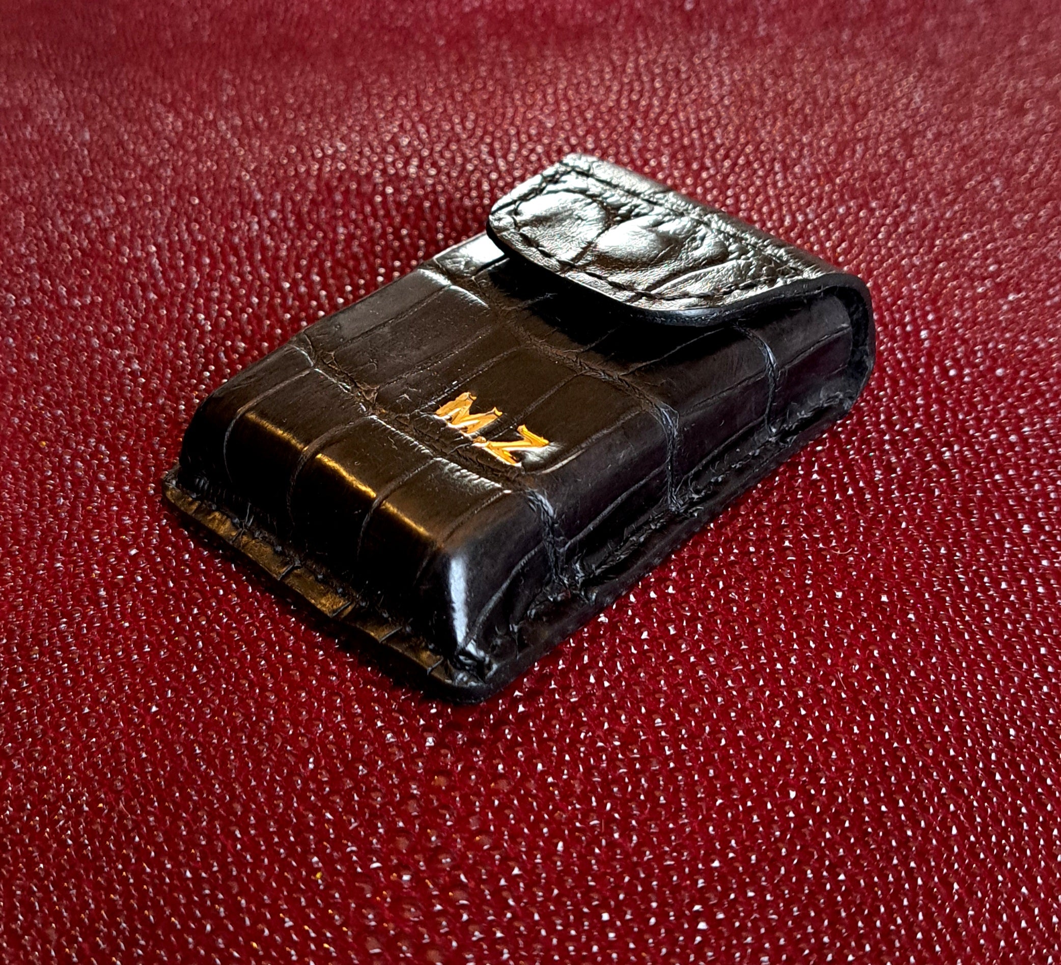 Étui crocodile véritable Briquet Dupont - Monsieur J 