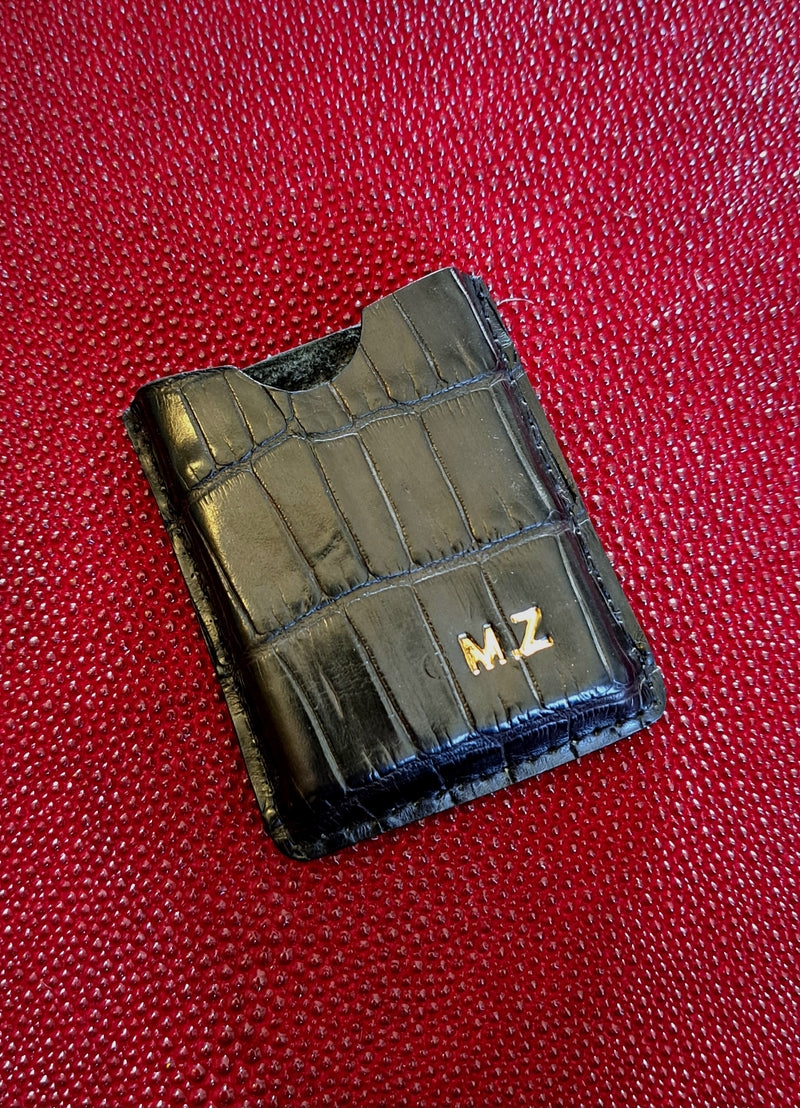 Étui crocodile véritable coupe-cigare - Monsieur J 