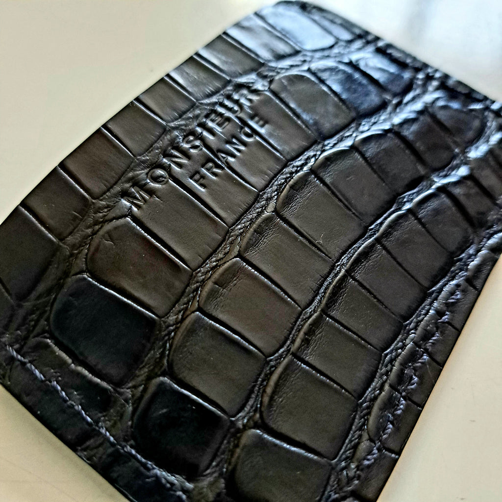 Porte-cartes en crocodile - Monsieur J 
